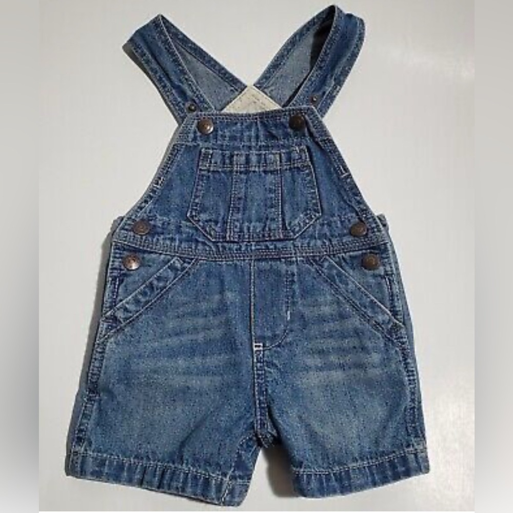 Genuine Oshkosh denim overall shorts size 18 months